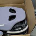 N-GEN GAMING Video Gaming Chair with Footrest Lumbar Support for Home Office High Back Recliner Height Adjustable Ergonomic Comfy Fabric Computer Desk Chair (Purple)