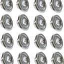 Fire Sprinkler Escutcheon Retrofit Recessed Fire Sprinkler Escutcheon fire Sprinkler Covers for Ceiling Cover Trim Ring Chrome 3/4in 16PCS