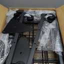 2'x5.5' Ft Gridwall Panel Display Stands Heavy Duty Floor Standing Retail Display Rack with Triangle Base for Retail Art Show With 10 Hooks