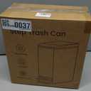 Cesun Small Bathroom Trash Can with Lid Soft Close, Step Pedal, 6 Liter / 1.6 Gallon Stainless Steel Garbage Can with Removable Inner Bucket, Anti-Fingerprint Finish (Matt Black)