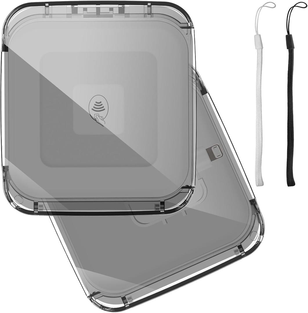 Anti-Lost Clear Cover Case Compatible with Square Reader 2nd Generation, 1st Generation, Case for Square Reader Magstripe with 3.5mm Headset Jack or Lightn Connector, 1Pack