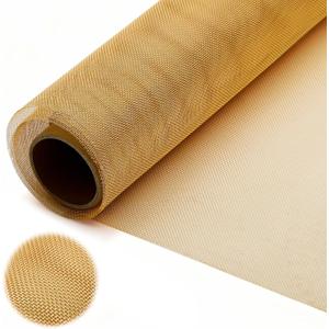 Lounsweer Bright Bronze Copper Mesh Screen, 36 Inch X 25 ft