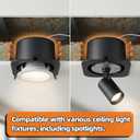 5 Pcs Recessed Light Covers for 6-Inch Can Lights Fire-Resistant, Energy-Saving Insulation Protection for LED & Halogen Downlights in Attics, Homes & Commercial Spaces