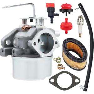 640152 Carburetor for Tecumseh HM80 HM90 HM100 640023 640152A 640051 640140 640260B 8-10 HP Engine Snow Blower Mower Generator with Parts Tune Up Kit