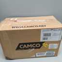 Camco RhinoFLEX 20-Ft RV Sewer Hose Kit - Features Clear Elbow Fitting w/Removable 4-in-1 Adapter - Connects to 3” Slip or 3”/3.5”/4” NPT Threaded Sewer Connection (39742)