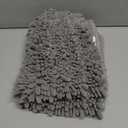 Yimobra Bathroom Rugs Non Slip Washable - Ultra Soft Absorbent Chenille Bath Mat, Quick Dry Shaggy Floor Carpet for Tub Shower, Gray Home Decor Accessories, 24x17 Inch