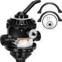 262506 1-1/2-Inch 6-Way Clamp Style Valve Compatible with pentair Sand Dollar/Tagelus/Starbright Pool and Spa Sand Filter, Replace 262506 262504 Multiport Valve