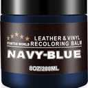 STARTSO WORLD Leather Recoloring Balm, Navy Blue Leather Repair Kit for Furniture, Leather Dye, Leather Color Restorer for Couches, Leather Couch Paint | Repair, Restore, Faded Leather