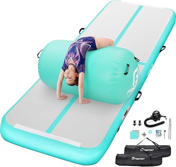 VOFiTNY All Purpose Gymnastics Mat 6.6ft*3.3ft*4inches(2m*1m*0.1m) Sturdy Inflatable Tumble Track for Home/Gym