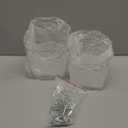 Coloch 6 Pack Clear Pegboard Cups with Hooks, Plastic Peg Board Bins Pegboard Organizer Accessories Wide Mouth Storage Box for Garage, Workbench, Craft Room, Office Organization, 3 Sizes