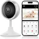 ARPHA 2K Indoor Security Camera, WiFi Pet Camera for Home Security with PIR Human Detection, Sound Detection, Night Version Two-Way Talk, Support TF Card & Cloud Storage