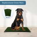 Artificial Grass Puppy Pee Pad for Dogs and Small Pets - Set of Three 41x27 Inch, Reusable 4-Layer Turf Pads for Dogs - Indoor and Outdoor Fake Grass Potty Pet Supplies by PETMAKER