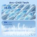 Topcee Cooling Blanket (90"x90"Queen Size) for Night Sweats Absorbs Heat to Keep Adults Cool on Warm Nights, Q-Max 0.5 Cooling Blankets for Hot Sleepers, Ultra-Cool Lightweight Blanket for Bed