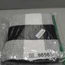 KOZYFLY Buffalo Plaid Area Rugs 3x5 Ft Black and White Checkered Rug Washable Front Door Mat Hand Woven Cotton Outdoor Rug Large Rug for Front Porch Kitchen Entryway Patio Bathroom