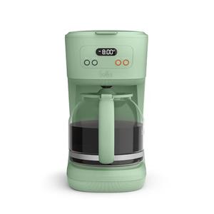 bella 12 Cup Programmable Coffee Marker, Reusable Dishwasher Safe Accessories, Easy LCD diaply, Auto Shutoff, 900 watt, Seaglass