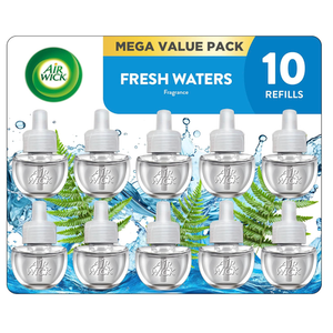 Air Wick Plug In Refills Fresh Waters, Essential Oils,10 Count