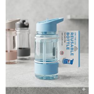 Stephen Joseph, Kids Flip Top Water Bottle, 10 oz Tritan BPA Free, Water Bottle for Girls & Boys, Back to School Flip Top Bottle,