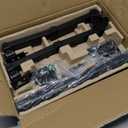 monTEK Stable Freestanding Dual Monitor Stand for 1732 Computer Screens, Heavy-Duty Desk Mount with 22 lbs per Arm, Fully Adjustable Brackets and Arms, Solid V-Shaped Base, VESA 100100mm Max (Horizontal)