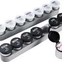 Weekly Stainless Steel Pill Organizer 7 Day, Magnetic Refrigerator Mountable Pill Box Case with Silicone-Sealed Lid for Travel(Morning & Evening)