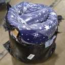 MAXYOYO Navy Starry Sky Japanese Floor Futon Mattress, Tatami Mat Portable Camping Mattress Kids Sleeping Pad Foldable Roll Up Floor Lounger Couch Bed, King Size