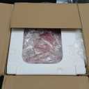 BestOffice 13 Gallon (50L) Trash Can with Soft-Close Foot Pedal, Fingerprint Proof Stainless Steel Can for Kitchen, Home, Office, Bedroom, Bathroom, Red