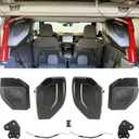 Rear Speaker Pods Compatible with Ford Bronco 2021 2022 2023 2024 2025 4-Door 6.5" Pods for Bronco Accessories(Not fit Bronco Sport)