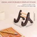 Wood Plate Stand for Display, Picture Frame Easels Stand Holder for Table Top, Display Holder for Photo Plate Artwork (Small)
