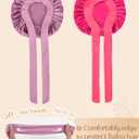 YANIBEST 2 PCS Baby Bonnet Silk Satin Bonnet for Kids Sleeping Cap Curly Natural Hair Silk Bonnets for Girls Boys Infant (5-12 Years, Purple)