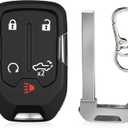 1 Pack Keyless Key Fob Remote Fit for 2019-2023 GMC Sierra 1500 2500 3500 2019-2023 Chevrolet Chevy Silverado 1500 2500 3500, 433 MHz HYQ1ES 13522904 13522854 Include Uncut Key Blade