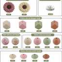 82Pcs 12mm 14mm 15mm Silicone Beads for Keychain Making, 10mm Rondelle Rhinestone Spacer Print Hexagon Round Camel Navajo Matcha Blush Sunflower Silicone Focal Beads for Pens