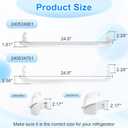 240534701 & 240534901 x2 Refrigerator Door Shelf Replacement Compatible with frigidaire kenmore Door Shelf Rack Bar Rail Replaces AP3214631 PS734936 948952 AP3214630 PS734935 EA734935 948954 AH734935