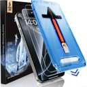 MAGIC JOHN 2 Pack for iPhone 16 Pro Max 6.9 inch Tempered Glass Screen Protector, HD Clear, Bubble Free, Easy Installation, Auto Dust-Elimination
