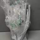 Asee'm 7.2FT White Wedding Arch Stand Metal Square Arched Backdrop Frame for Party Ceremony Birthday Bridal Baby Shower Garden Floral Balloon Arch Decoration (7.2x4FT(HxW))