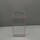 Fowecelt Clear Acrylic Wedding Card Box, Large DIY Card Box Blank No Print for Wedding Reception, Graduation Party, Bridal Shower, Keepsake Party Favor, Cosmetic Home Decor (10 x10 x 5.5 Inch)