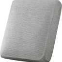 H.VERSAILTEX Water Resistant Woven Linen Look Couch Cushion Covers Chair Cushion Covers Individual Seat Cushion Covers Suitable for Armchair Cushion Protector Slipcovers (1 Pack,Heather Grey)