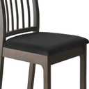 Deisy Dee Velvet Seat Covers for Dining Room Chairs, Chair Covers for Dining Room Set (4, Black)