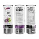 CELSIUS Sparkling Grape Rush, Sugar Free Energy Drink, 12 Fl Oz (Pack of 12) (EXP 11/01/27)