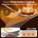 Warming Mat for Food, (XXXL 47"x15") Electric Food Warming Mat Tray, 450W Rapid Full Heating in 8s, 7 Adjustable Temp Settings & 1-8H Timer, Food Warmer Mat for Home, Buffets, Parties