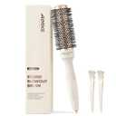 AIMIKE NaturaVol Round Brush for Blow Out, Small Round Hair Brush for Short Hair, Nano Thermal Ceramic Tech Hairbrush for Blow Drying & Curling, with 2 Clips (1.3 Inch Barrel, 2.1 Inch Bristle)