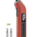 ETENWOLF T300 Plus Tire Pressure Gauge 200 PSI, Digital Tire Gauge with Bright LED Display, Tire Gauges for Tire Pressure with Presta Valve Adaptor (Vivid Orange)