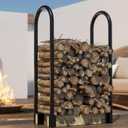 Fire Beauty Firewood Rack Log Holder,Log Storage Holder,Storage Rack,Firewood Stacker for Fireplace Indoor Outdoor(Adjustable)