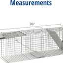 Havahart Large 2 Door Humane Catch and Release Live Animal Trap for Armadillos, Beavers, Bobcats, Small Dogs, Cats, Foxes, Groundhogs, Nutria, Opossums, Raccoons, Live Catch Trap for Stray Dogs 1045SR
