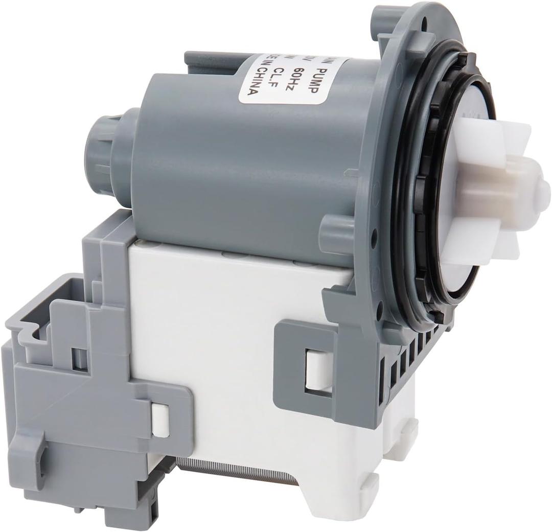 Washer Drain Pump Motor by SupHomie - Replacement For Samsung WF42H5200AP/A2 WF42H5200AW/A2 WF42H5000AW/A2 WF42H5400AF/A2 WF42H5500AF/A2 WF42H5600AP/A2 (ONLY MOTOR)