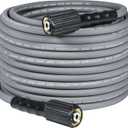 50FT Kink Resistant Pressure Washer Hose, 1/4" Power washer hose with M22 Fittings, High pressure hose Replacement for Troy Bilt, Simpson, Ryobi, Craftsman, and More, 3400PSI