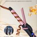 Mini Curling Iron for Short Hair Dual Voltage with European UK Plug Adapter 3/4 Inch Travel Size Small Barrel Curling Iron to Beachy Waves Curls with 30S Fast Heating, 5 Temps for Global
