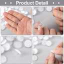 2 x 100 Pack Self-Adhesive Ceiling Hooks for Hanging, Sticky Damage-Free Transparent Ceiling Discs with Metal Hook, Removable Wall Hanger for Wedding Birthday Halloween Christams Decorations