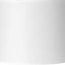 Hardback White Large Drum Paper Lamp Shade 15" Top x 16" Bottom x 11" Slant x 11" High (Spider) Replacement with Harp and Finial - Springcrest