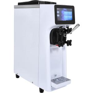 VEVOR Commercial Ice Cream Machine, 1000W Single Flavor Soft Serve Ice Cream Maker, 10.6 QT/H Yield, 4L Hopper & 1.6L Cylinder, Touch Screen, Auto Clean & Pre-Cooling, Countertop Restaurant Snack Bar