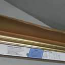 BlastHome Non-Adjustable Luxury Curtain Rods for Windows, 1 Rod Set, 8 foot Fixed Length (Two Rods Connect for a Seamless Look), Brushed Gold