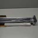 1 Pack 35"x3"x3" Horizontal Aluminum Deck Railing Post, Level Middle Post, Black Textured Powder-Coat Finish Horizontal Rail System for Outdoor Decks, Porches & Balconies